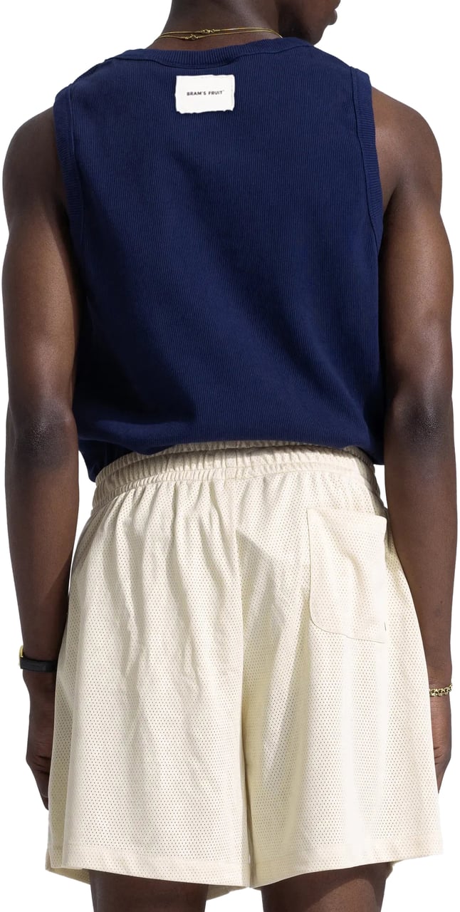 Bram's Fruit Heavy Rib Tanktop - Navy Blauw