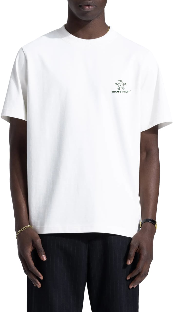 Bram's Fruit Outline T-Shirt - White Wit