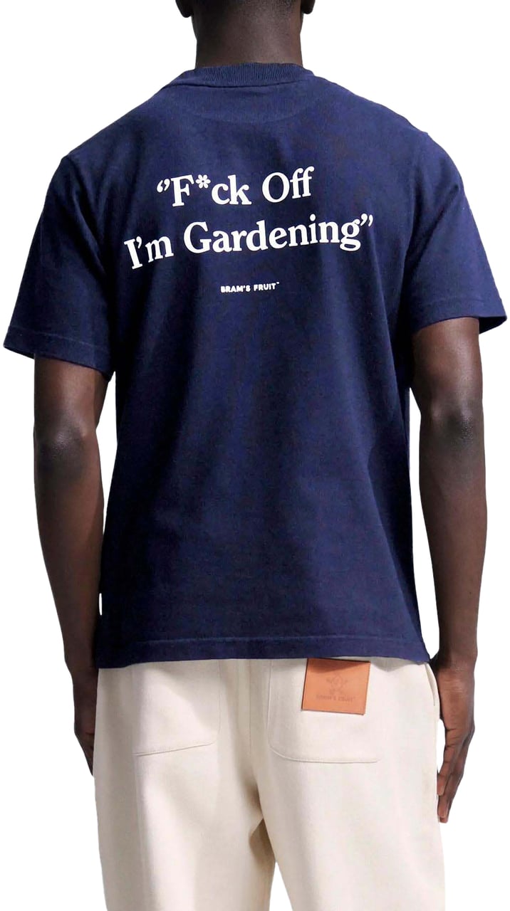 Bram's Fruit Heren Fuck Off T-shirt Blauw Blauw