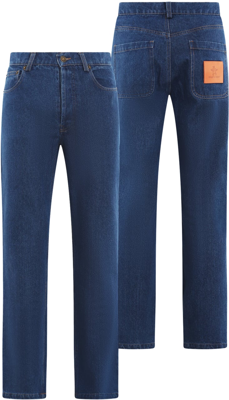 Bram's Fruit Heren Denim Trousers Blauw