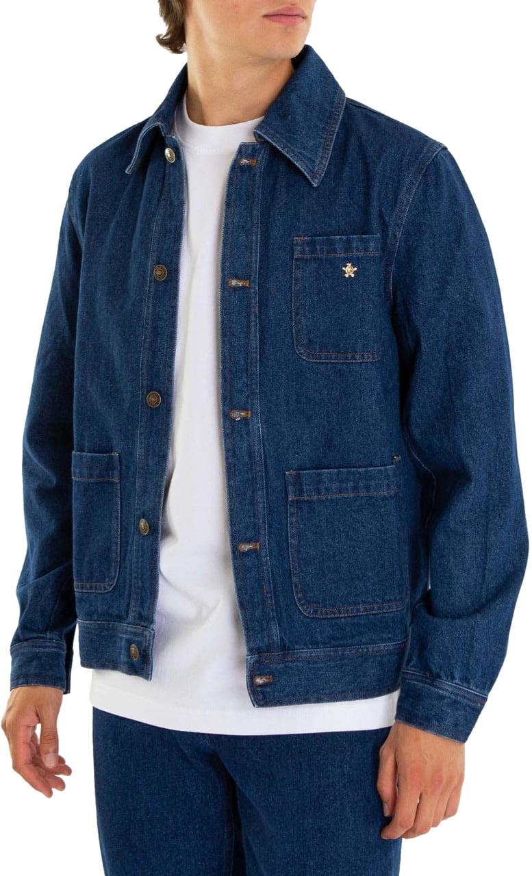 Bram's Fruit Heren Fitted Denim Jacket Blauw