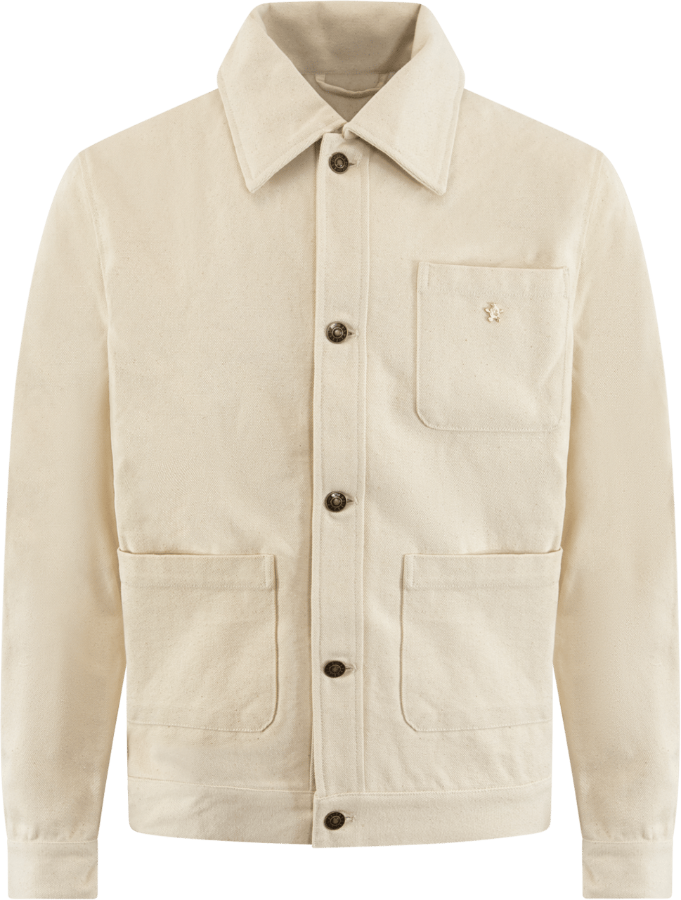 Bram's Fruit Heren Fitted Heavy Canvas Jacket Beige