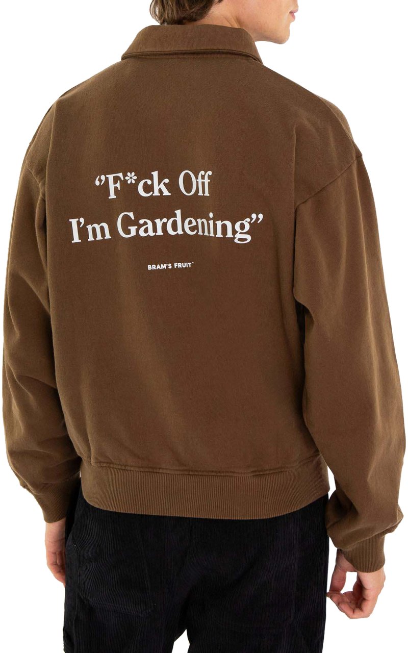 Bram's Fruit Heren F Off I'M Gardening Polo Swea Bruin