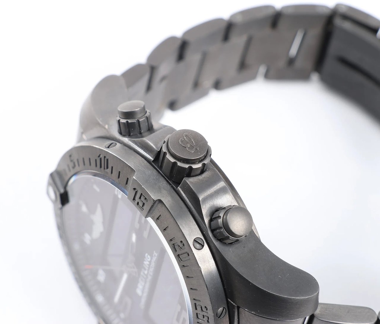 Breitling Breitling Exo space VB5510H1/BE45 6086912 TI AT Digital Black Face Watch Zwart