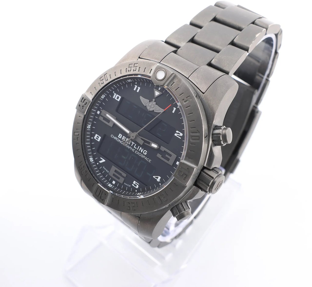 Breitling Breitling Exo space VB5510H1/BE45 6086912 TI AT Digital Black Face Watch Zwart