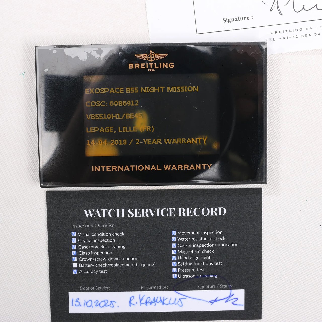 Breitling Breitling Exo space VB5510H1/BE45 6086912 TI AT Digital Black Face Watch Zwart