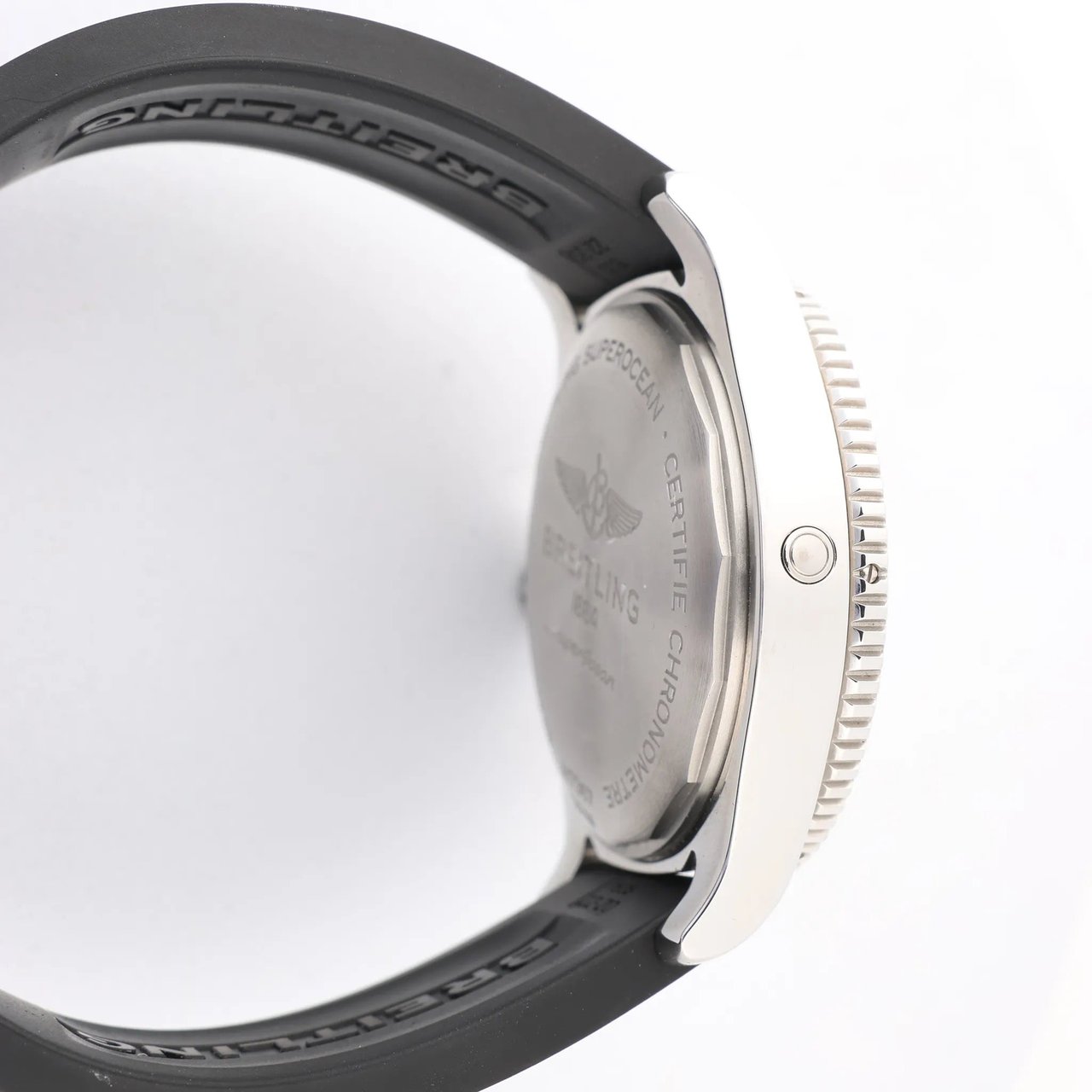 Breitling Breitling Superocean A17367 SS x Rubber AT Watch with Yellow Dial Geel