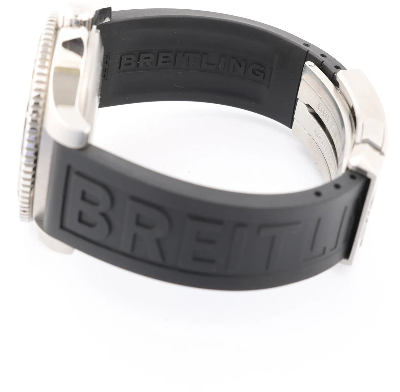 Breitling Breitling Superocean A17367 SS x Rubber AT Watch with Yellow Dial Geel