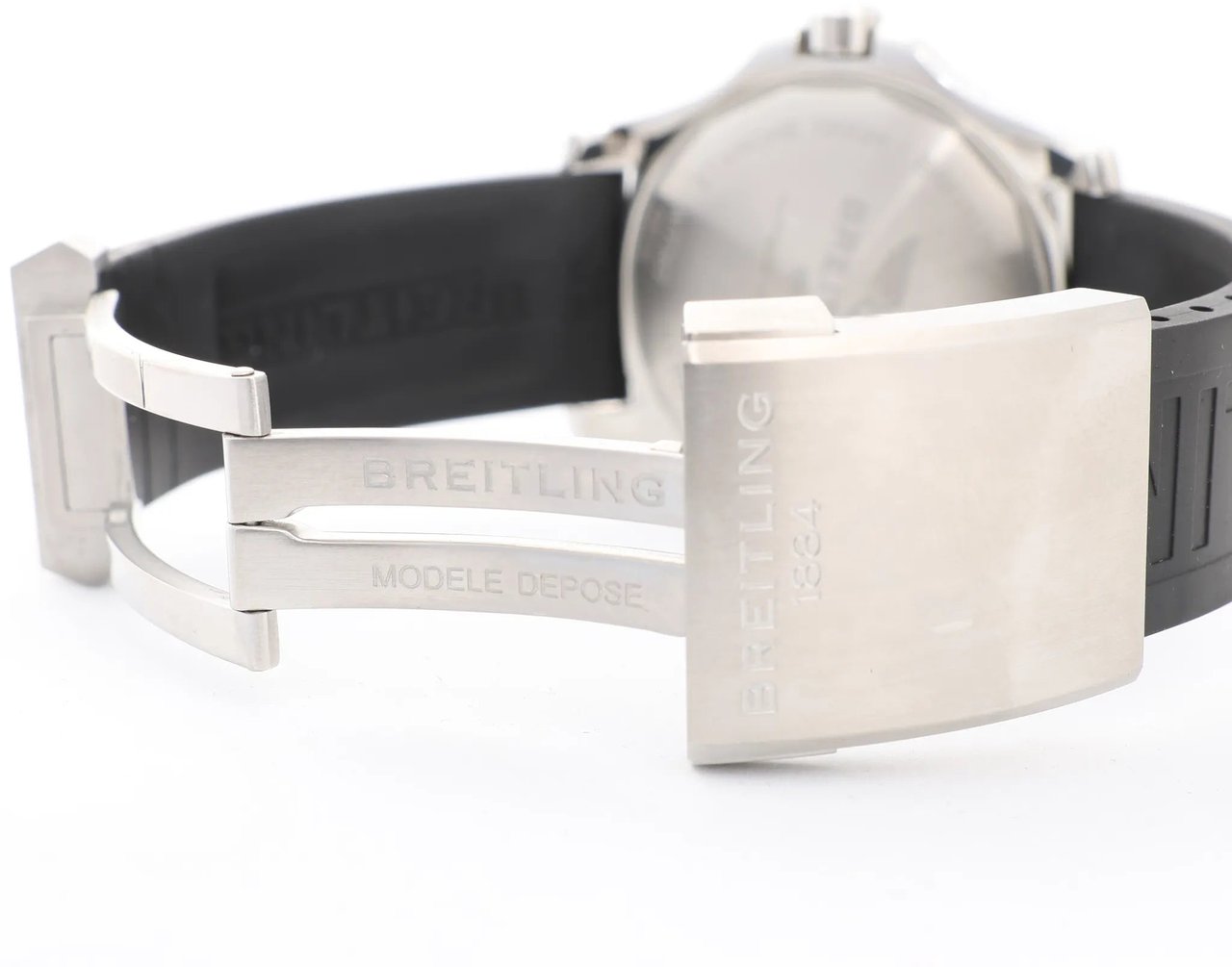 Breitling Breitling Superocean A17367 SS x Rubber AT Watch with Yellow Dial Geel