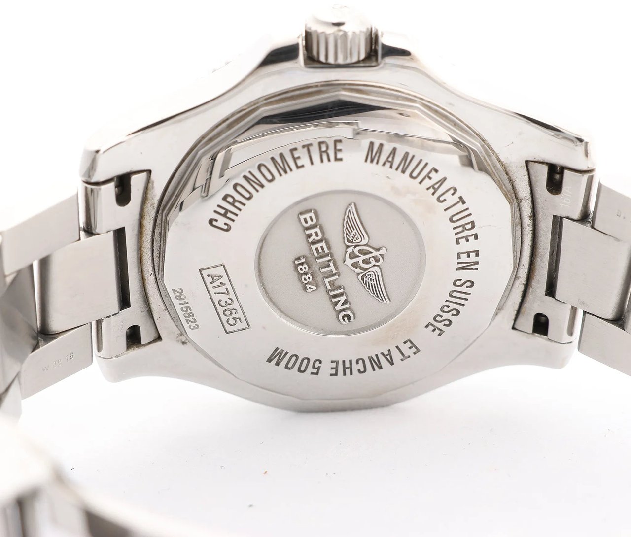 Breitling Breitling Superocean II A17365D1/C915 2915823 SS AT Watch with Blue Dial Blauw