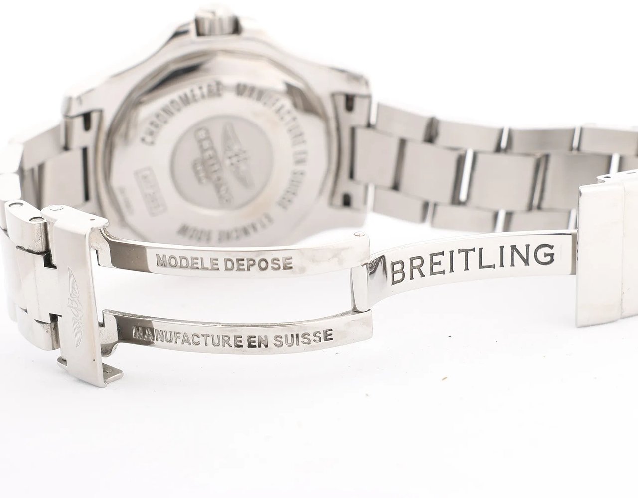 Breitling Breitling Superocean II A17365D1/C915 2915823 SS AT Watch with Blue Dial Blauw