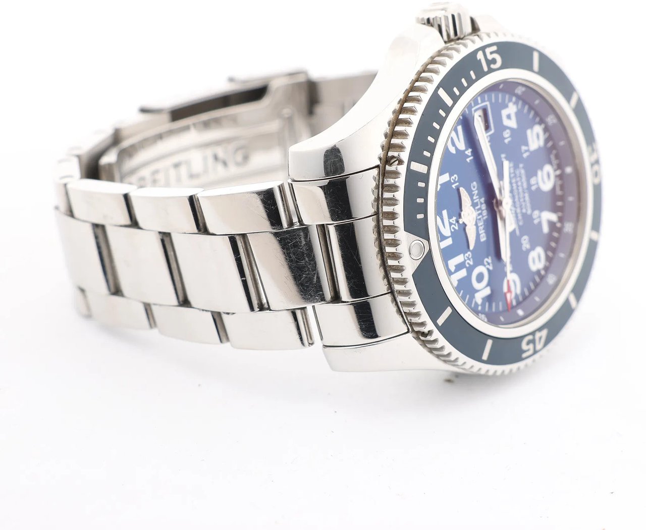 Breitling Breitling Superocean II A17365D1/C915 2915823 SS AT Watch with Blue Dial Blauw
