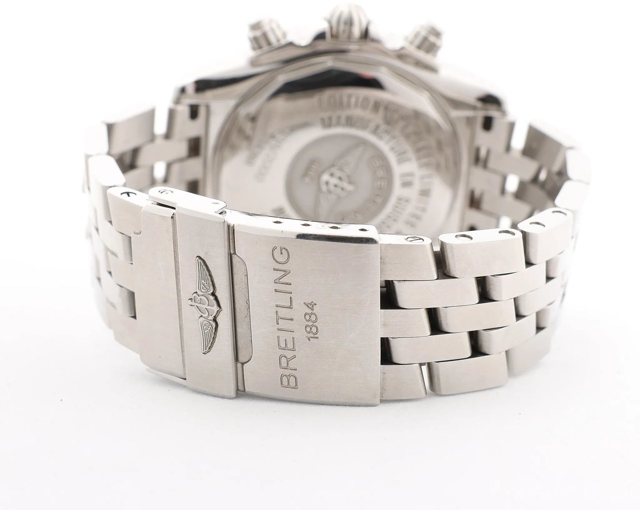 Breitling Breitling Chronomat A440B71PS 2509164 SS AT Watch with Black Dial Zwart