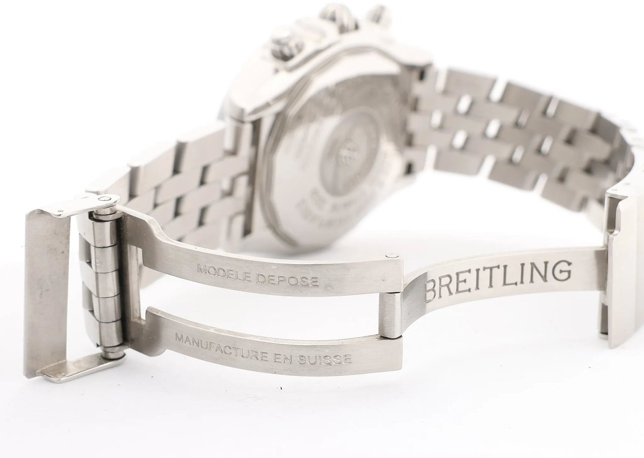 Breitling Breitling Chronomat A440B71PS 2509164 SS AT Watch with Black Dial Zwart