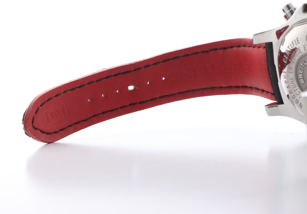 Breitling Breitling Superocean A73310 1322371 SS & Rubber QZ Black Dial Watch Zwart