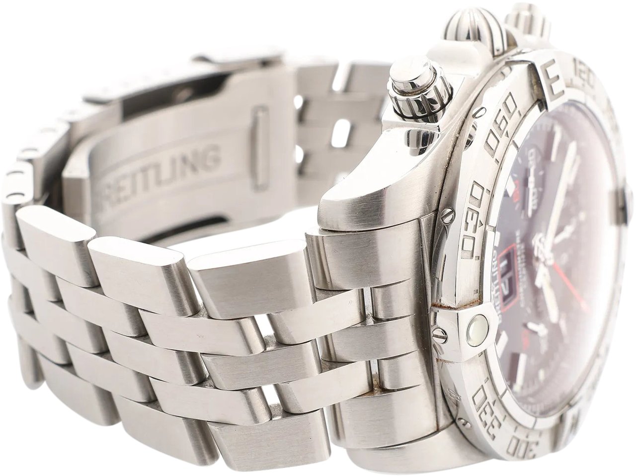 Breitling Breitling Chronomat A440B71PS 2509164 SS AT Watch with Black Dial Zwart