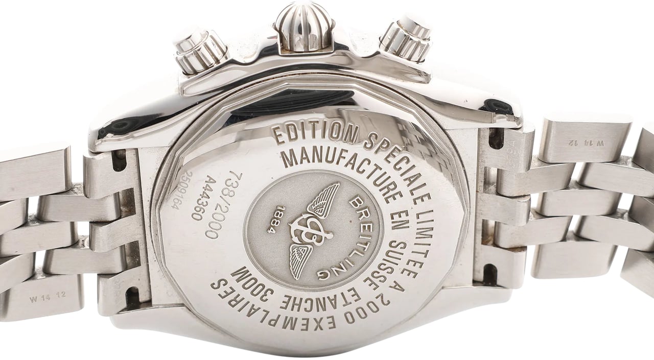 Breitling Breitling Chronomat A440B71PS 2509164 SS AT Watch with Black Dial Zwart