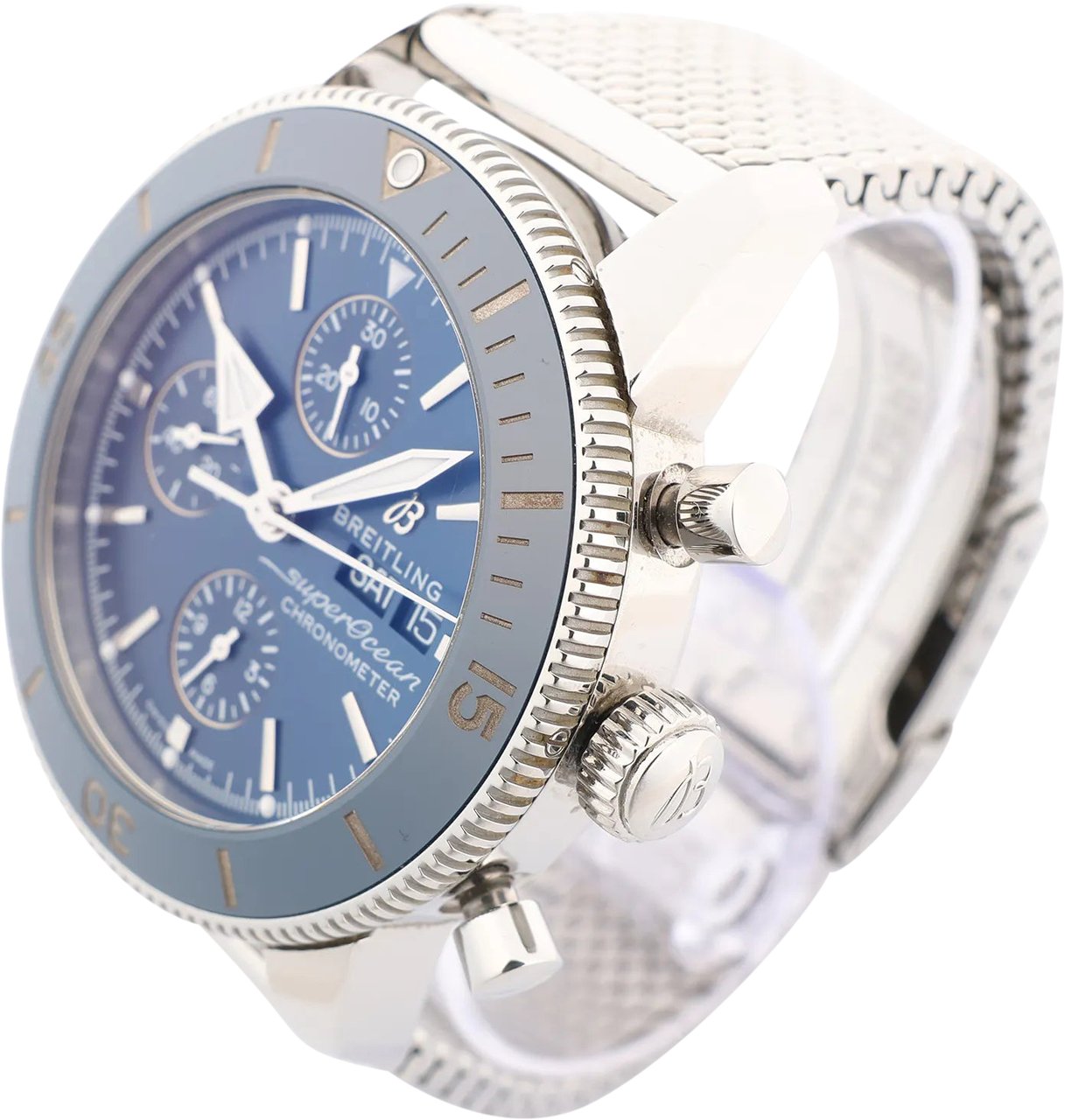 Breitling Breitling Superocean Heritage Chronograph A13313161C1A1 7168412 SS AT Watch with Blue Dial Blauw