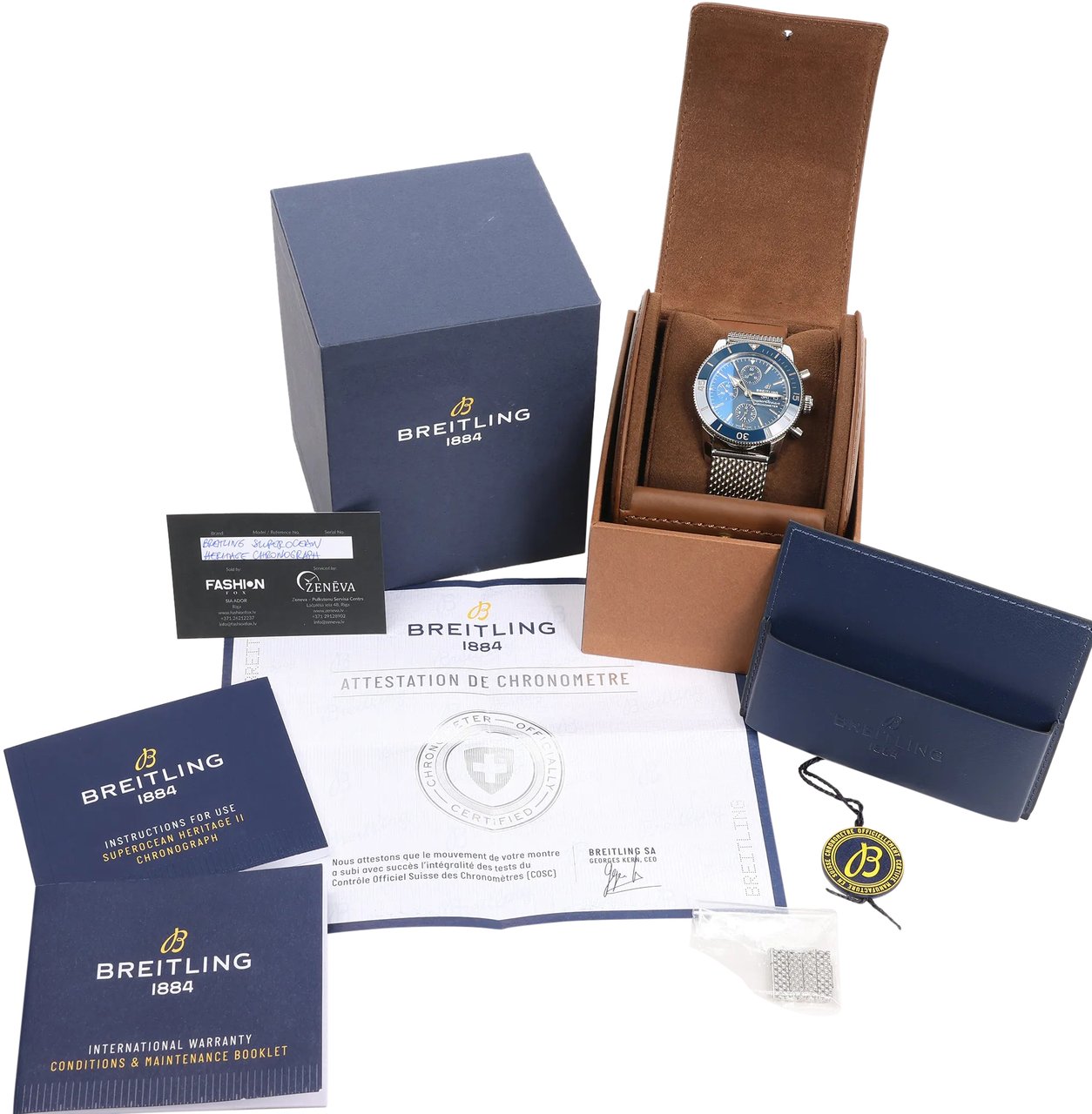 Breitling Breitling Superocean Heritage Chronograph A13313161C1A1 7168412 SS AT Watch with Blue Dial Blauw