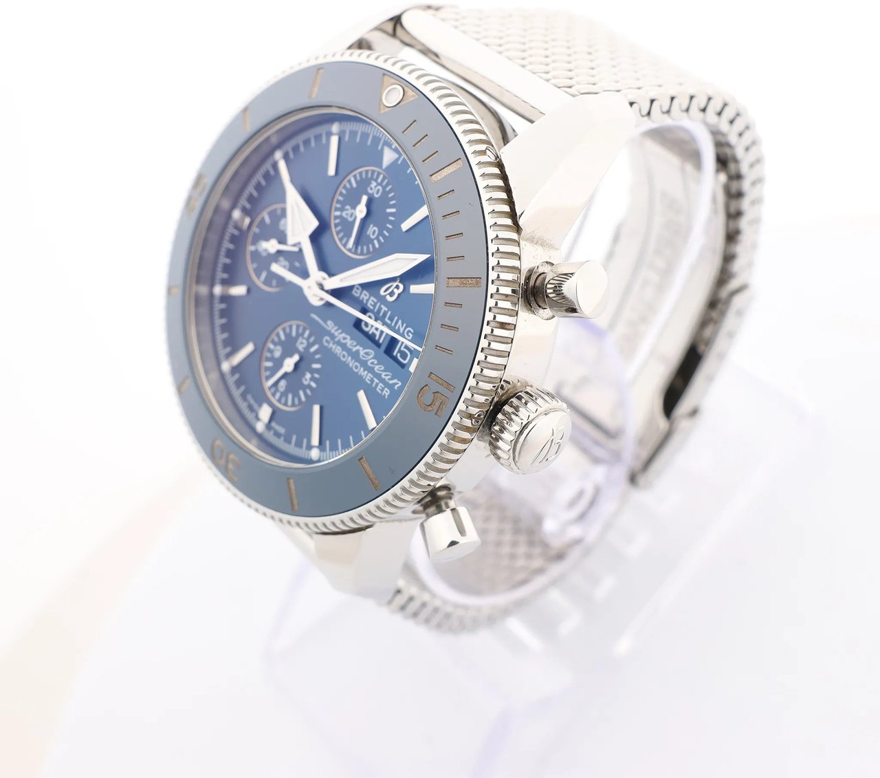 Breitling Superocean Heritage Chronograph A13313161C1A1 7168412 SS AT Watch with Blue Blauw