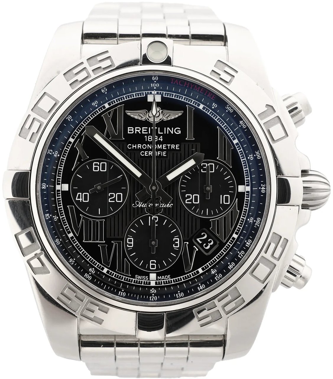 Breitling Chronomat AB011012/B956 3136835 SS AT Watch with Black Dial Zwart