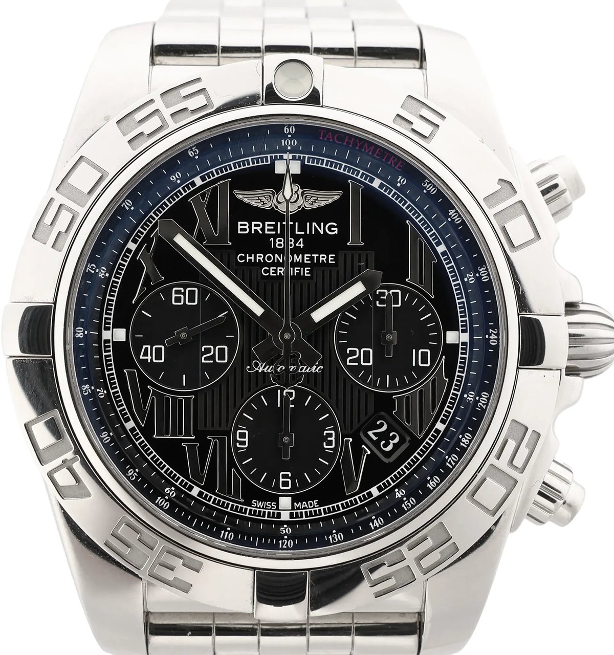 Breitling Chronomat AB011012/B956 3136835 SS AT Watch with Black Dial Zwart