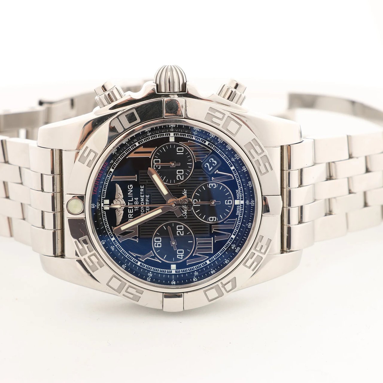 Breitling Chronomat AB011012/B956 3136835 SS AT Watch with Black Dial Zwart