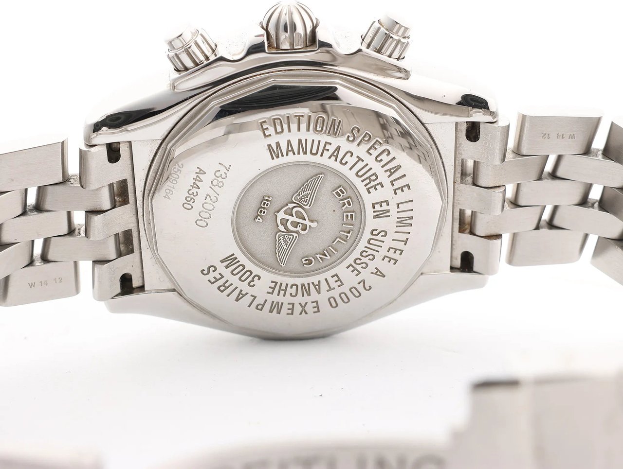 Breitling Chronomat A440B71PS 2509164 SS AT Watch with Black Dial Zwart