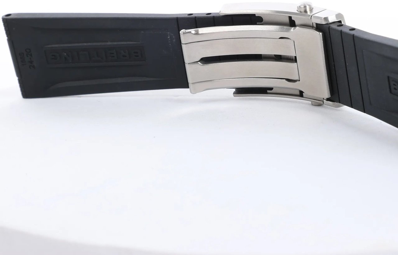 Breitling Bentley A44362 2130273 SS & Rubber AT Watch with Beige Dial Beige