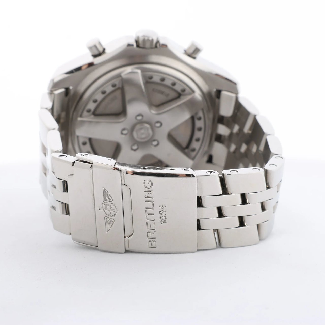 Breitling Bentley A44362 2130273 SS & Rubber AT Watch with Beige Dial Beige