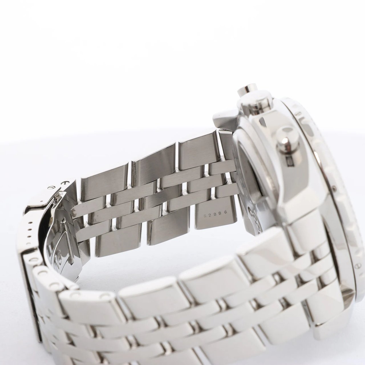 Breitling Bentley A44362 2130273 SS & Rubber AT Watch with Beige Dial Beige
