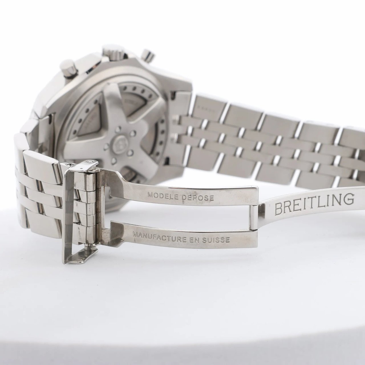 Breitling Bentley A44362 2130273 SS & Rubber AT Watch with Beige Dial Beige