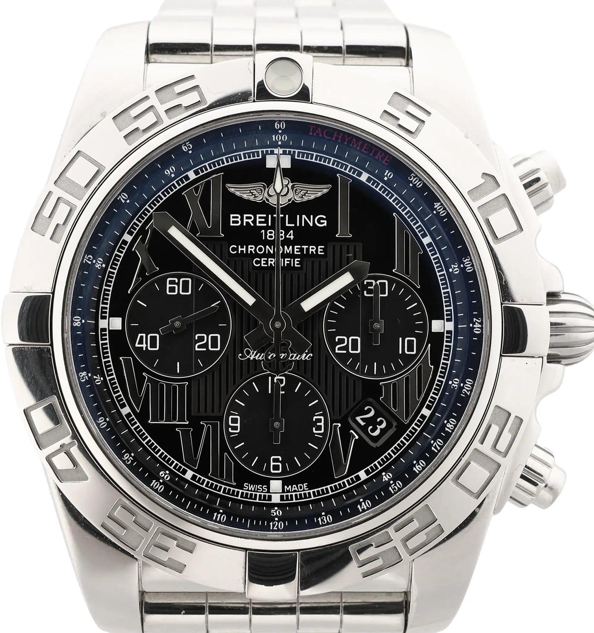 Breitling Chronomat AB011012/B956 3136835 SS AT Watch with Black Dial Zwart
