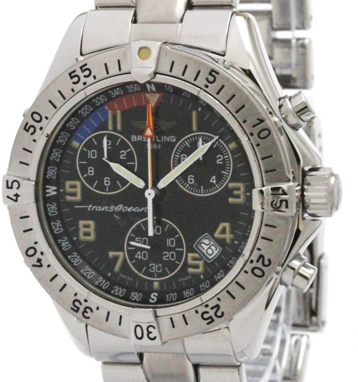 Breitling Transocean Chronograph Stainless Steel 40 Divers