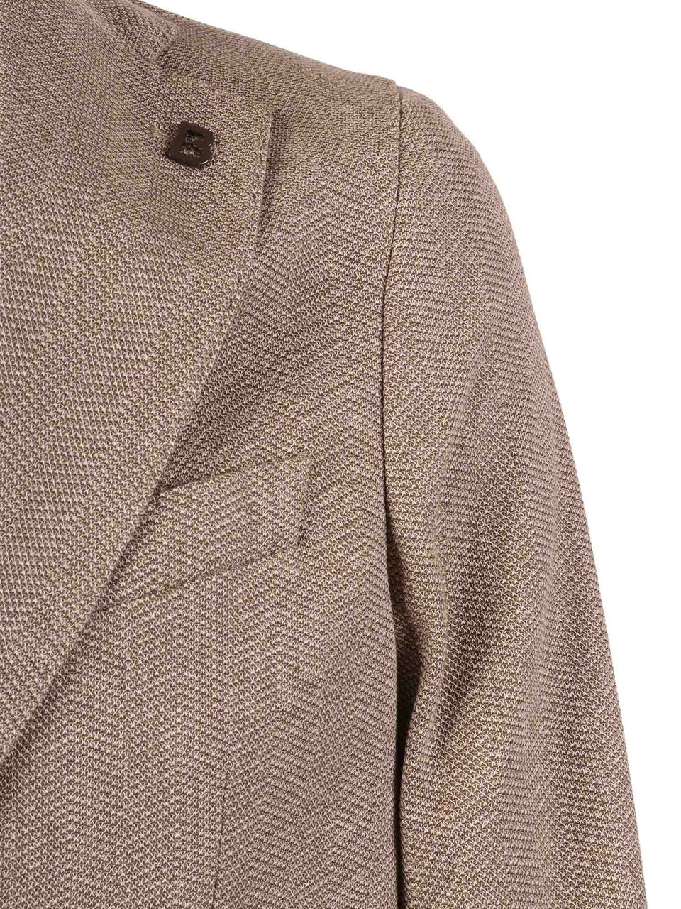 Breras Milano Tailored Cotton Notch Blazer Roze