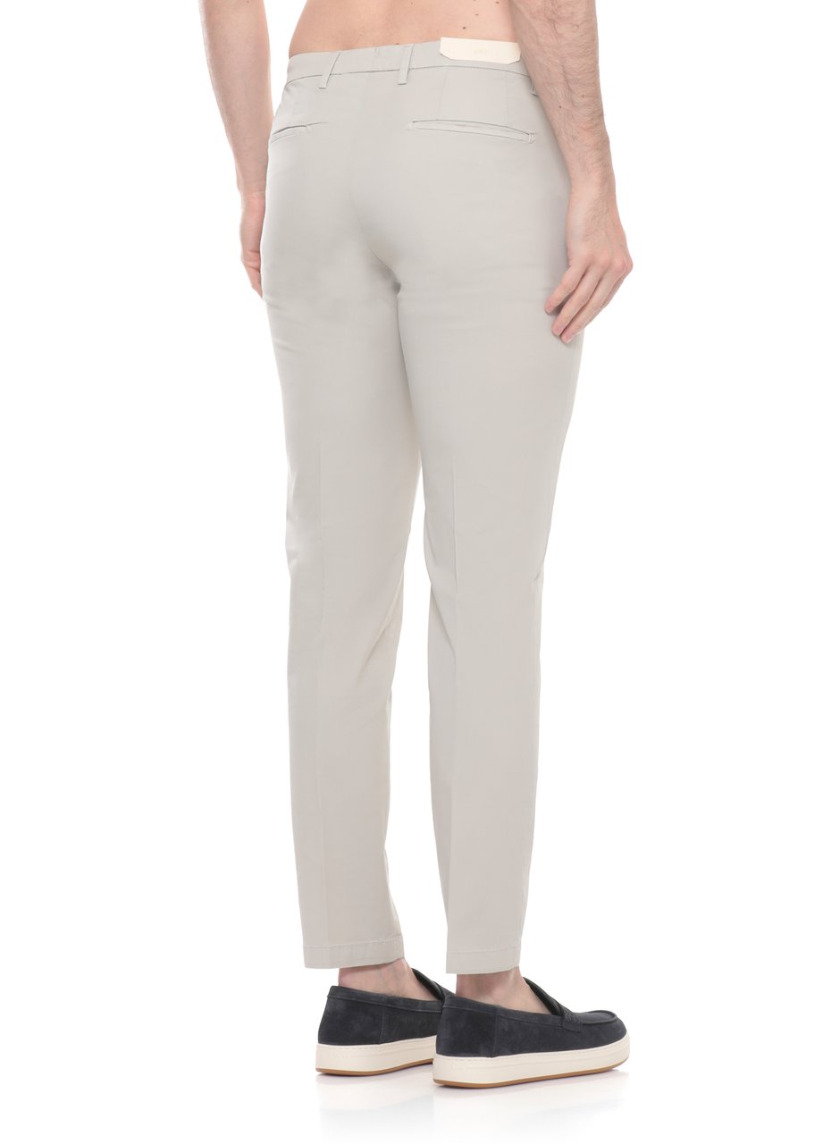 Briglia Beige Bg04 Cotton Straight-Leg Pants Wit