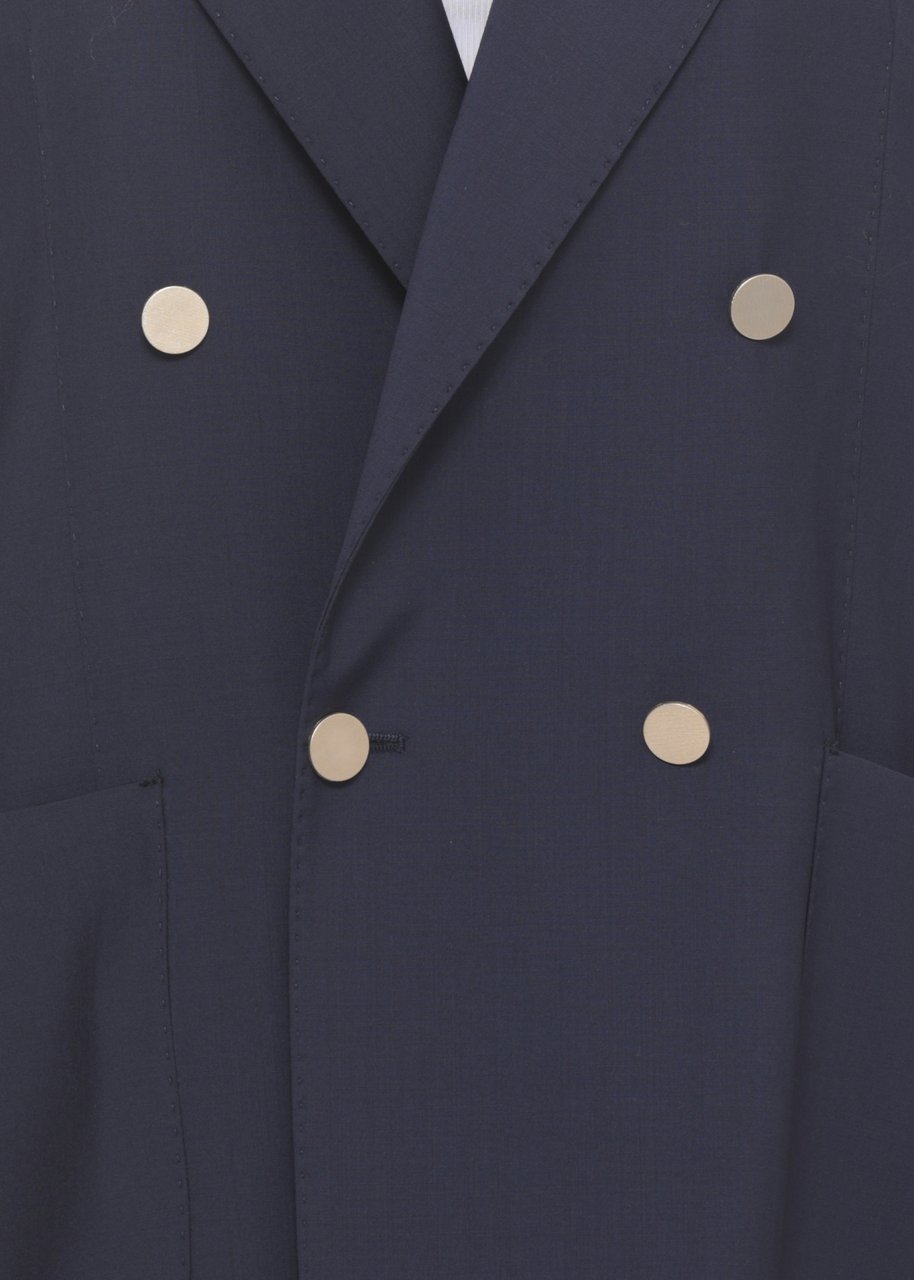 Briglia Blue Blanchette Double-Breasted Blazer Zwart