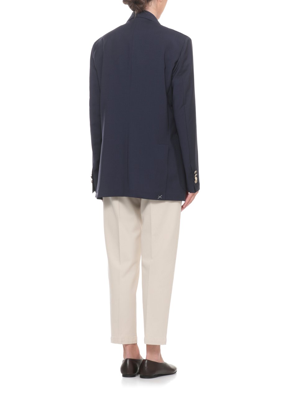Briglia Blue Blanchette Double-Breasted Blazer Zwart