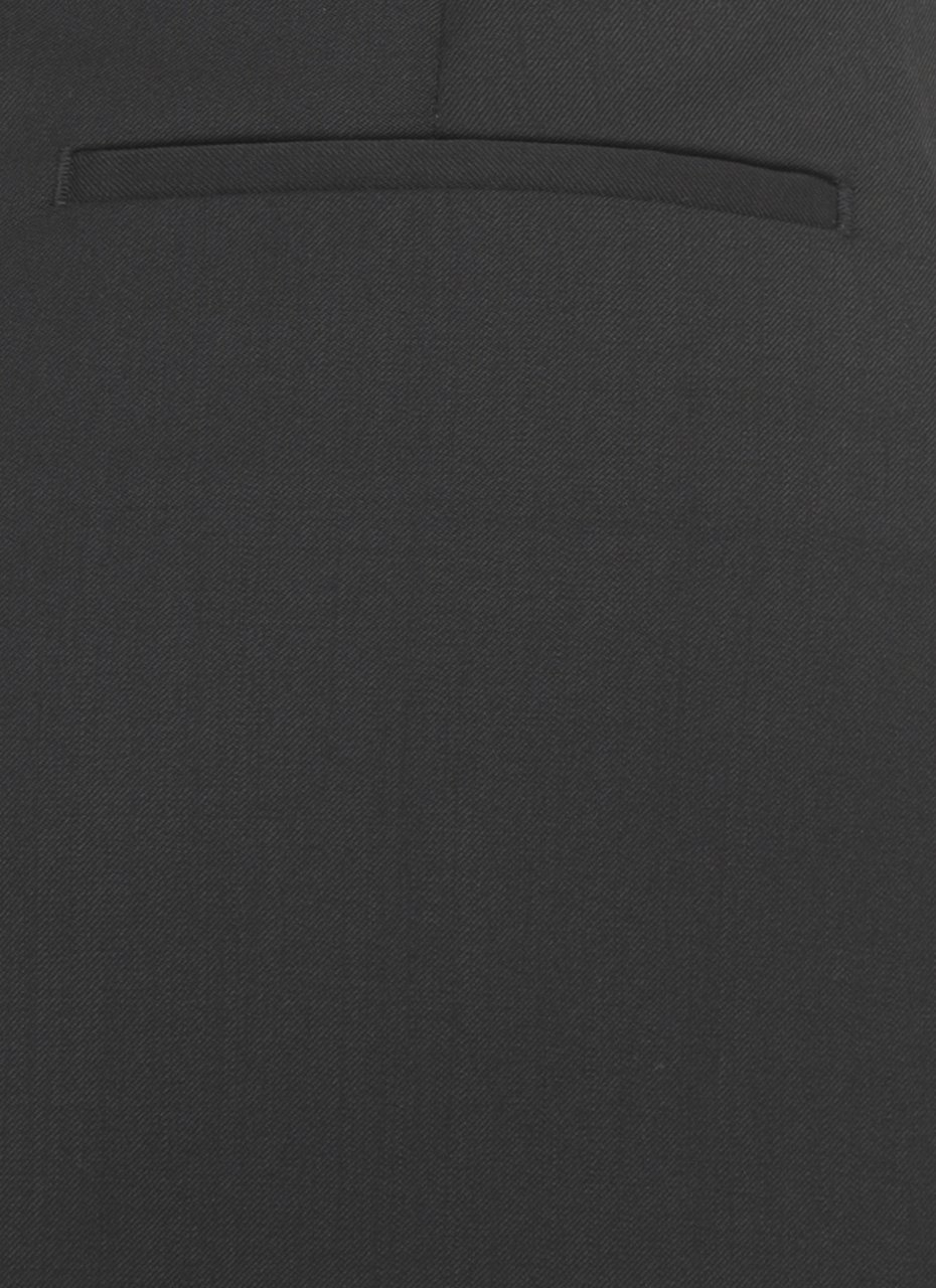 Briglia Black Borgonuovo Wool-Blend Formal Pants Zwart