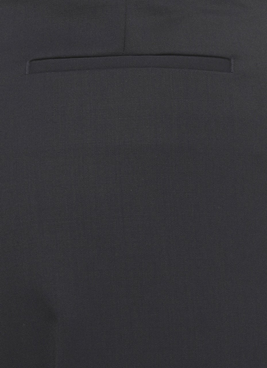 Briglia Blue Borgonuovo Wool-Blend Formal Pants Zwart