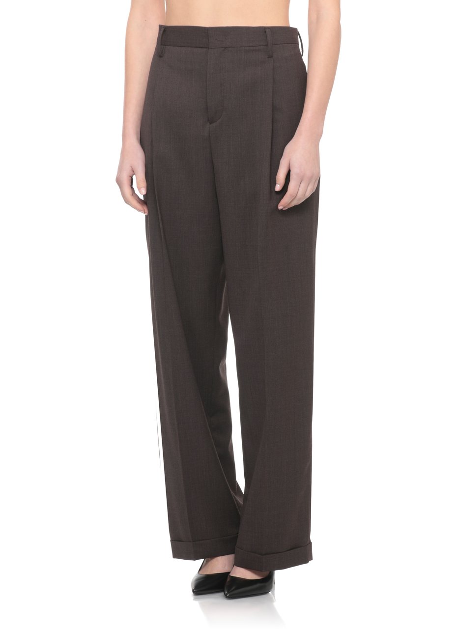 Briglia Brown Borgonuovo Wool-Blend Pants Grijs