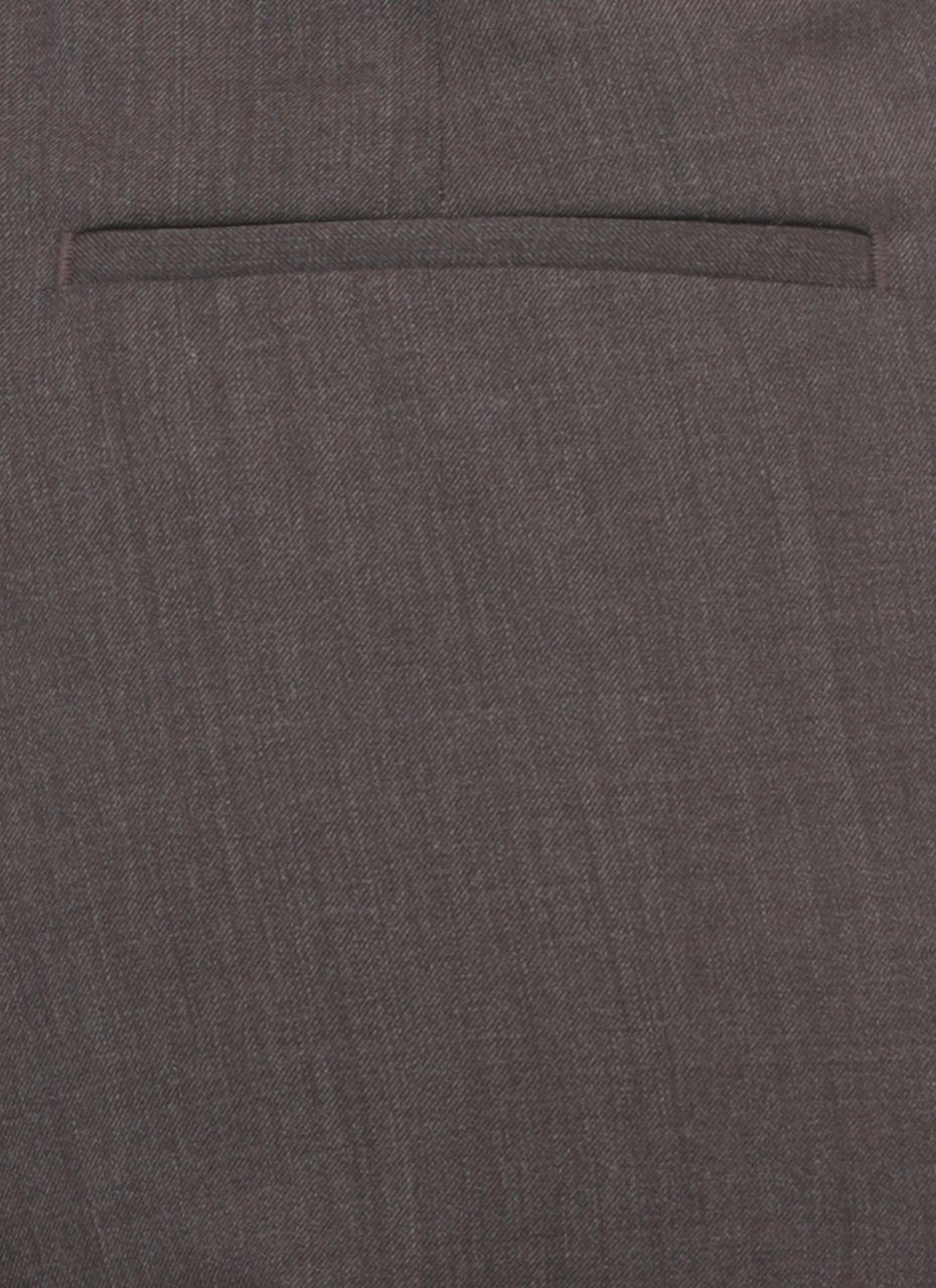 Briglia Brown Borgonuovo Wool-Blend Pants Grijs