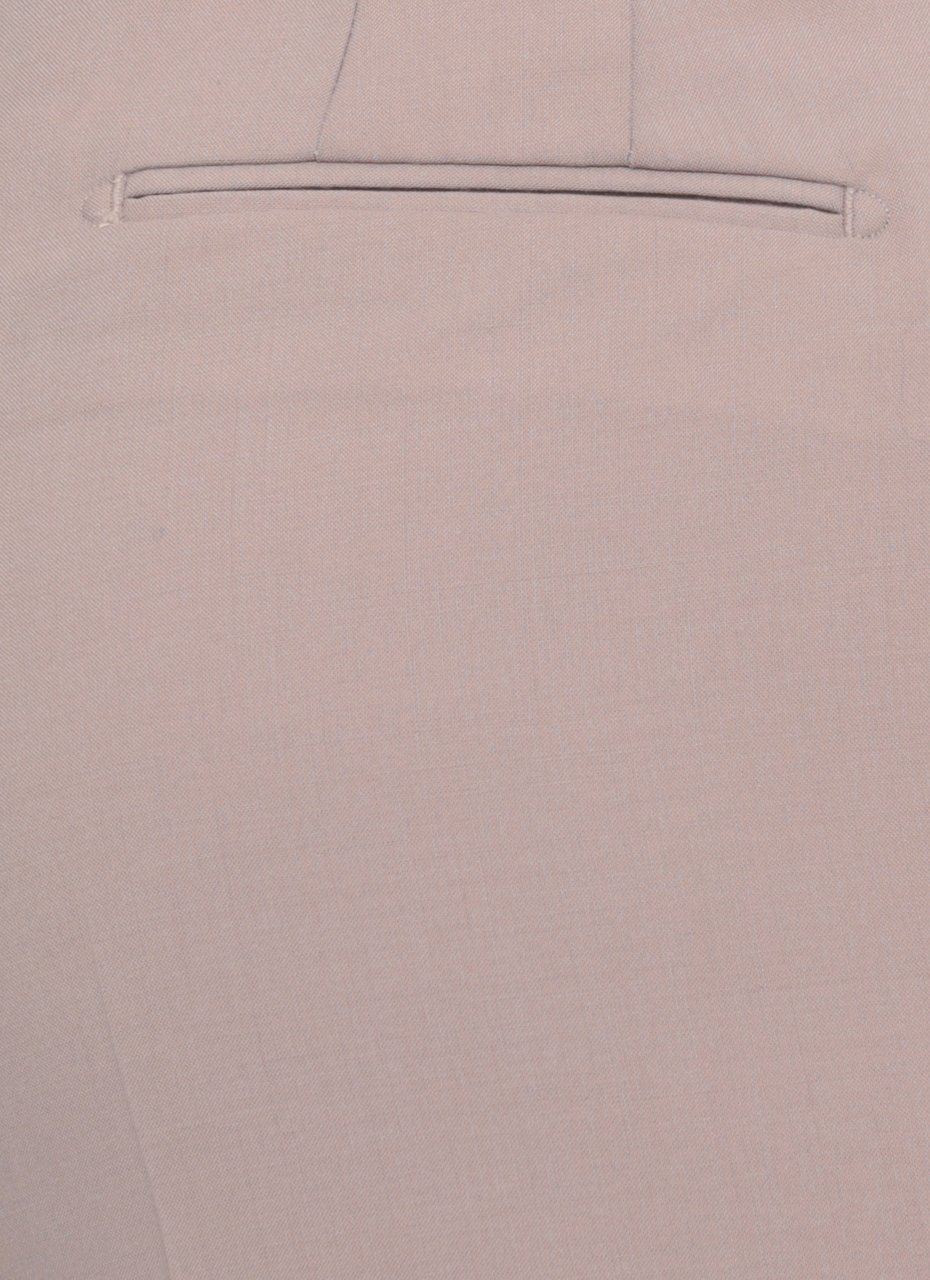 Briglia Beige Jean Wool-Blend Pants Grijs