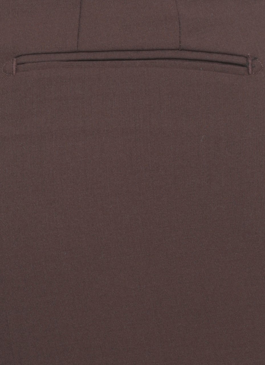 Briglia Brown Jean Wool-Blend Pants Zwart