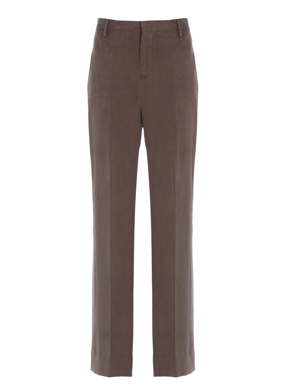 Briglia Brown Lutetia Four Pockets Wide-Leg Pants Grijs