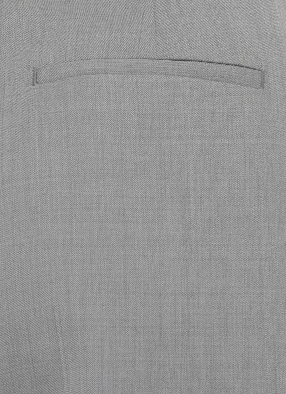 Briglia Grey Lutetigw Wool Wide-Leg Pants Grijs