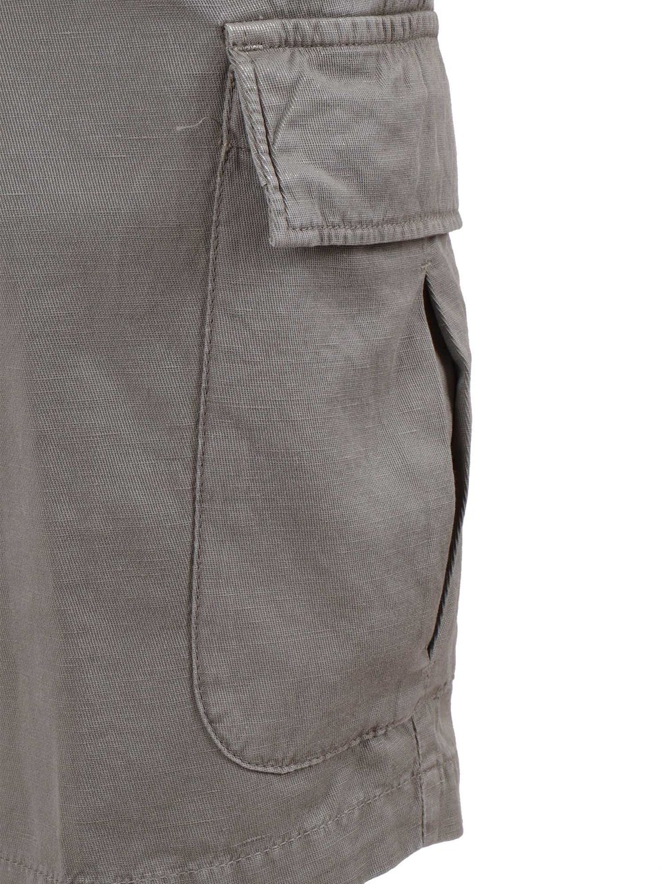 Briglia Grey Tailored Cargo Button Shorts Grijs