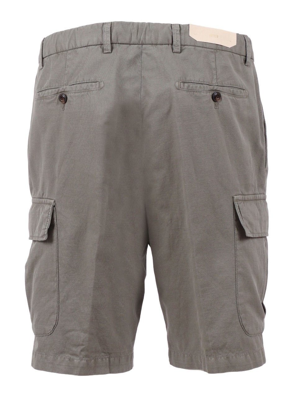 Briglia Grey Tailored Cargo Button Shorts Grijs