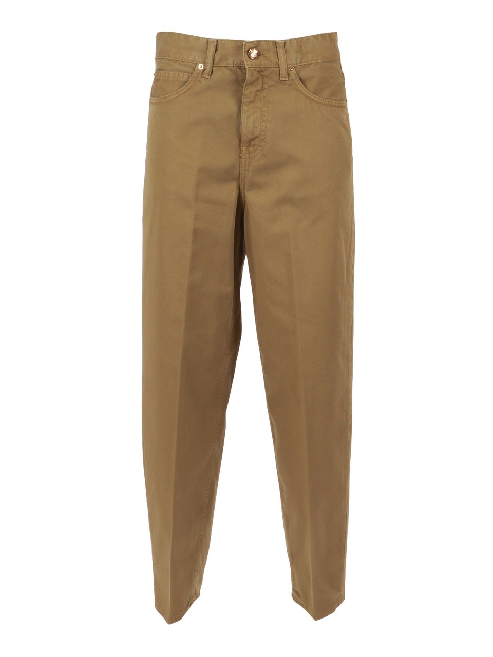 Briglia Relaxed Fit Brown Five Straight-Leg Pants Bruin