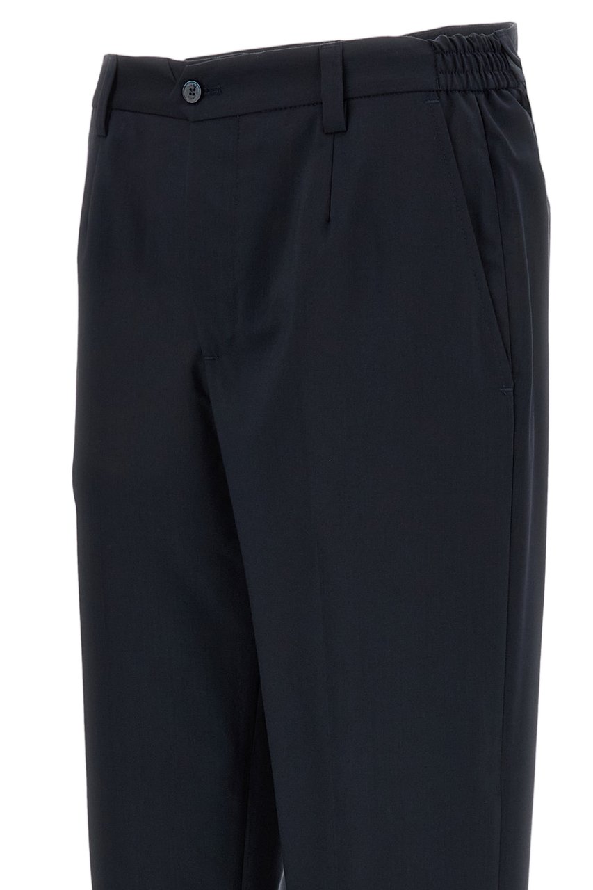 Briglia Portofino Trousers In Tropical Wool Blauw